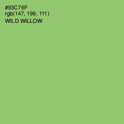#93C76F - Wild Willow Color Image